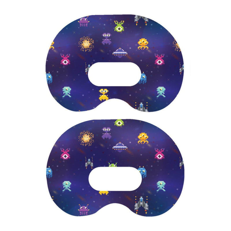 Peelz Space Invaders Medtronic Guardian Connect Patch Tape - Pump Peelz Patch Medical Tape