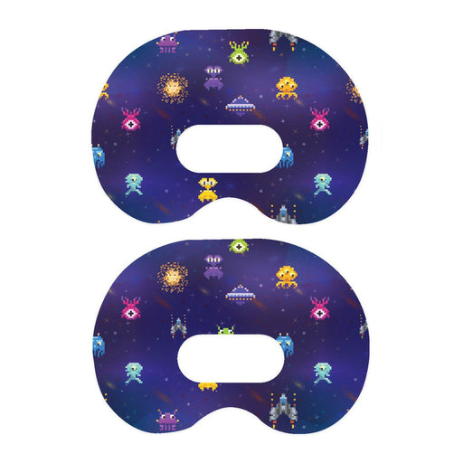 Peelz Space Invaders Medtronic Guardian Connect Patch Tape - Pump Peelz Patch Medical Tape