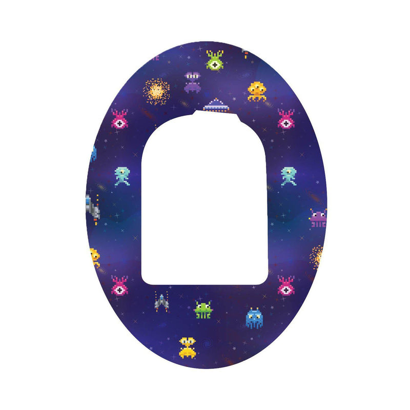 Peelz Space Invaders Pod Patch Tape - Pump Peelz Patch Medical Tape