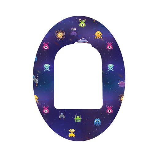 Peelz Space Invaders Pod Patch Tape - Pump Peelz Patch Medical Tape