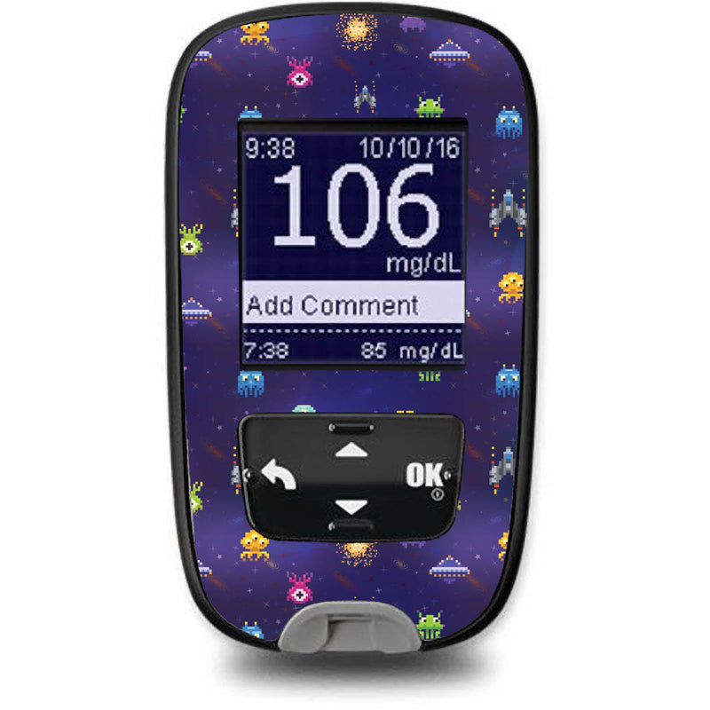 Peelz Space Invaders Sticker for the Accu-Chek Guide Glucometer Peelz/Stickers