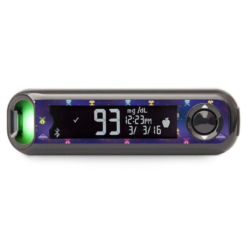 Peelz Space Invaders for Bayer Contour© Next One Glucometer Peelz/Stickers