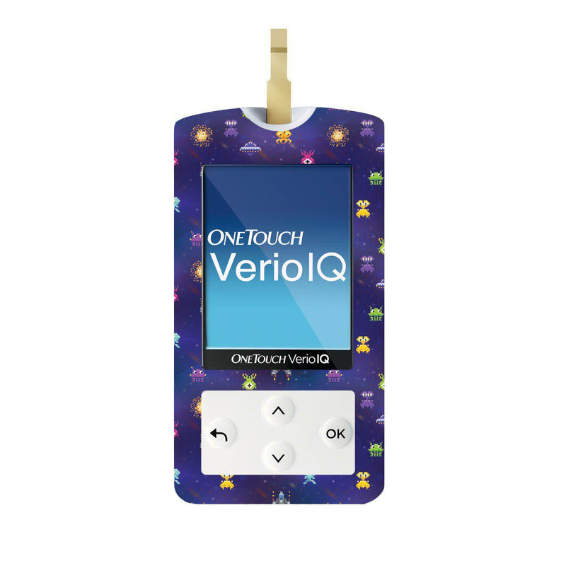 Peelz Space Invaders for OneTouch Verio IQ Glucometer Peelz/Stickers