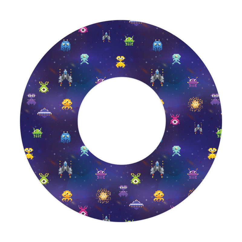 Peelz Space Invaders for Patch  Freestyle Libre and Universal Infusion Set Tape Patch Medical Tape