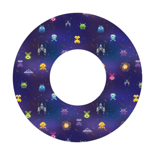 Peelz Space Invaders for Patch  Freestyle Libre and Universal Infusion Set Tape Patch Medical Tape