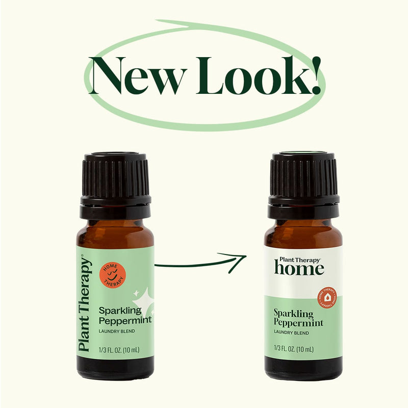 Plant Therapy Sparkling Peppermint Laundry Essential Oil Blend Household