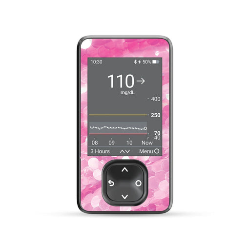 Peelz Sparkly Sequins DEXCOM G7 and Stelo and G6 Receiver Sticker Peelz/Stickers