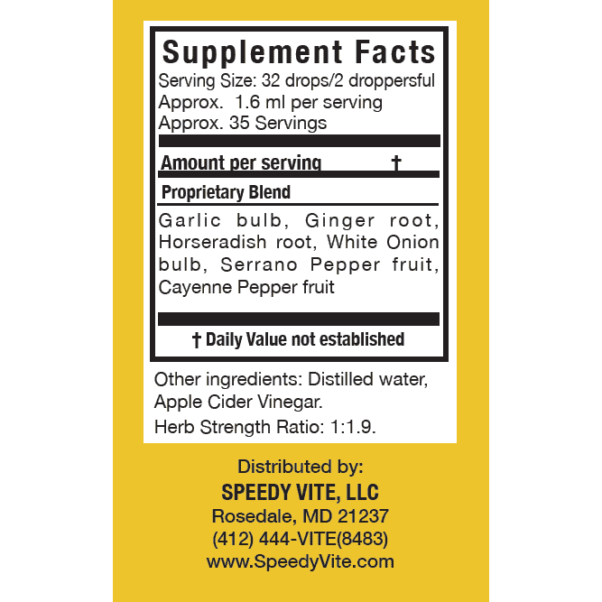 SpeedyVite® Super Tonic (2 fl oz) | Herbal Liquid to Support Immune Function* | SpeedyVite® - FREE SHIPPING Drops