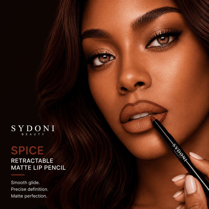 Sydoni Skincare and Beauty SYDONI RETRACTABLE MATTE LIP PENCIL with SHEA BUTTER 9 Rich, Smudge‑Resistant Shades Lip Liner