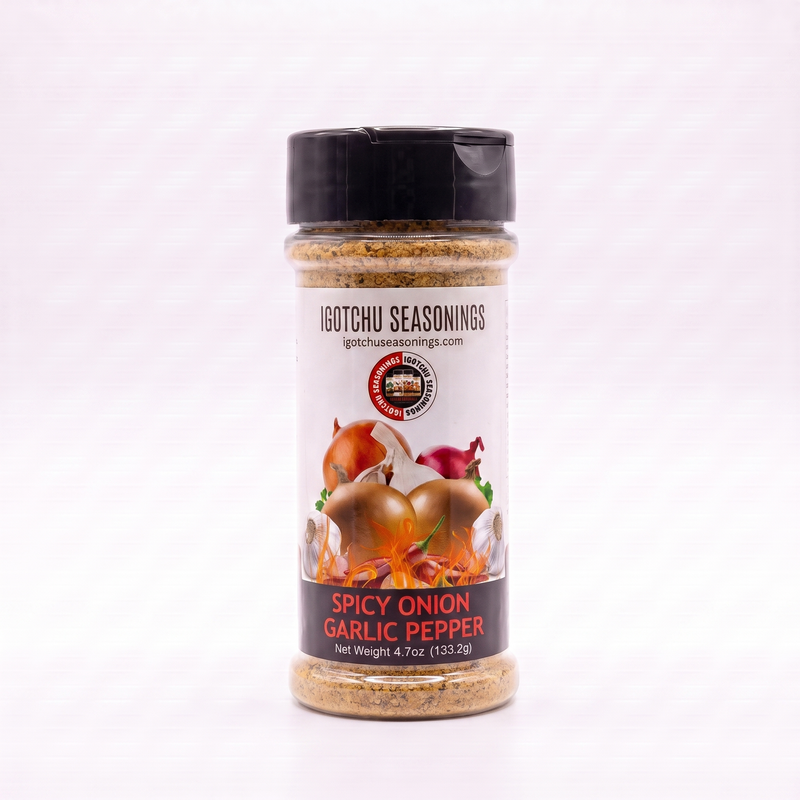Igotchu Seasonings Igotchu Spicy Onion Garlic Pepper seasoning Seasonings & Spices White Smoke 5.5 oz,8 oz