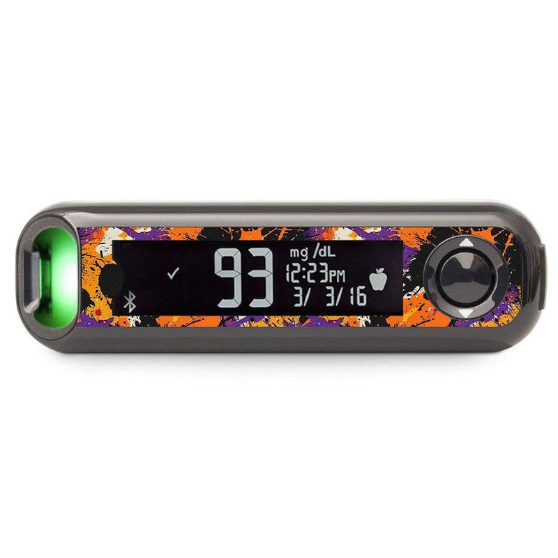 Peelz Spooky Splatter Bayer Contour© Next One Glucometer Peelz/Stickers
