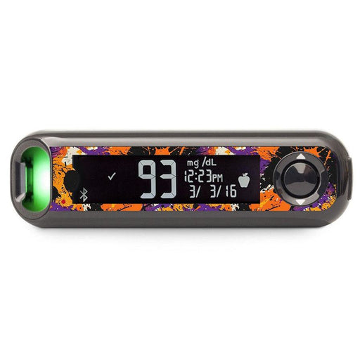 Peelz Spooky Splatter Bayer Contour© Next One Glucometer Peelz/Stickers