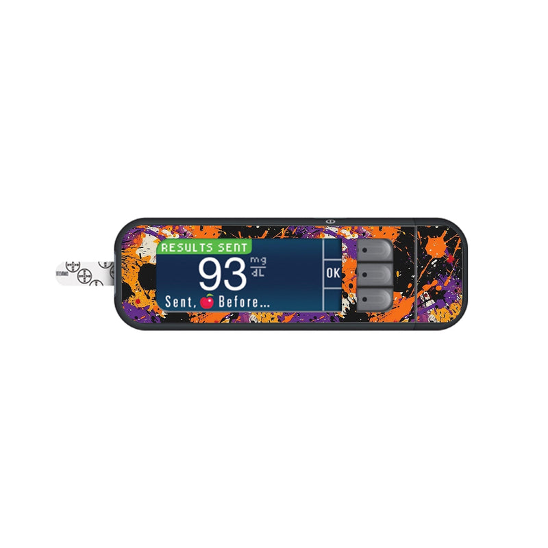 Peelz Spooky Splatter for Bayer Contour Next Glucometer Peelz/Stickers