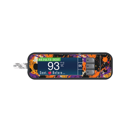 Peelz Spooky Splatter for Bayer Contour Next Glucometer Peelz/Stickers