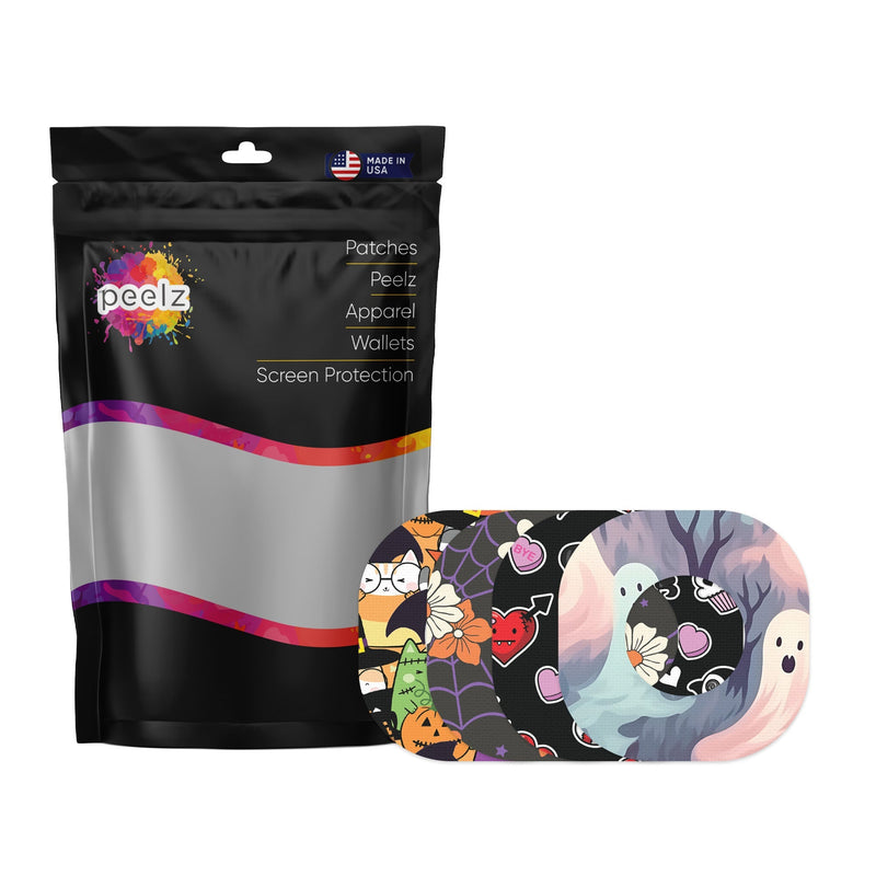 Peelz Spooky Variety Dexcom G7 and Stelo Patch Tape - Pump Peelz Patch Medical Tape