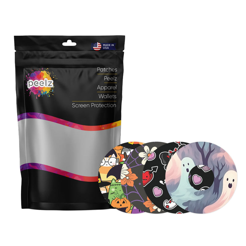 Peelz Spooky Variety Patch Tape Designed for the FreeStyle Libre 3 Plus & Lingo Patch Medical Tape