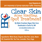 By Robin Creations Clear Skin Acne Blasting Face & Body Spot Treatment Acne Treatments & Kits