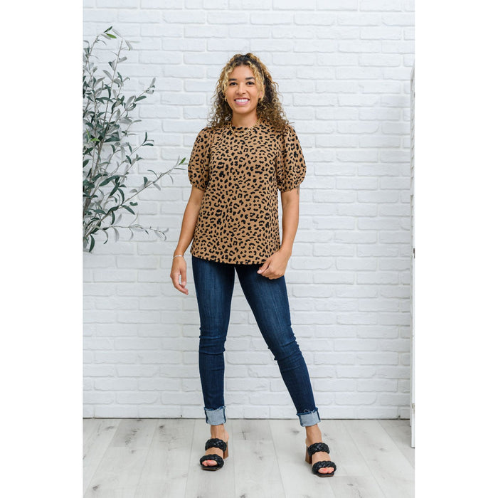 Spotted Animal Print Blouse