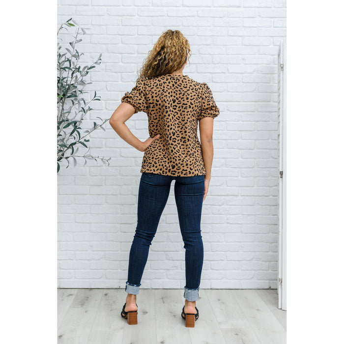 Spotted Animal Print Blouse