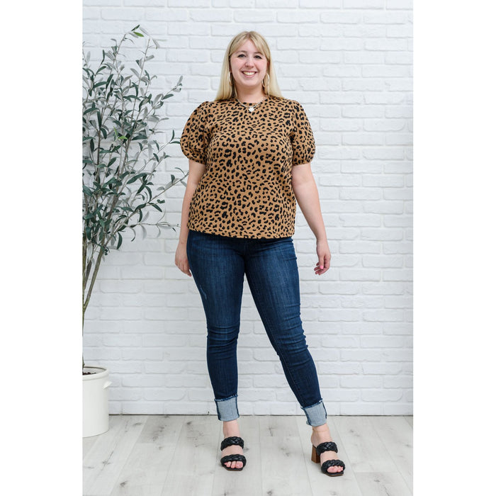 Spotted Animal Print Blouse