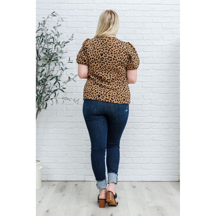 Spotted Animal Print Blouse