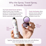 Style Edit Root Concealer Spray and Powder Trio (Full & Travel Size Spray)