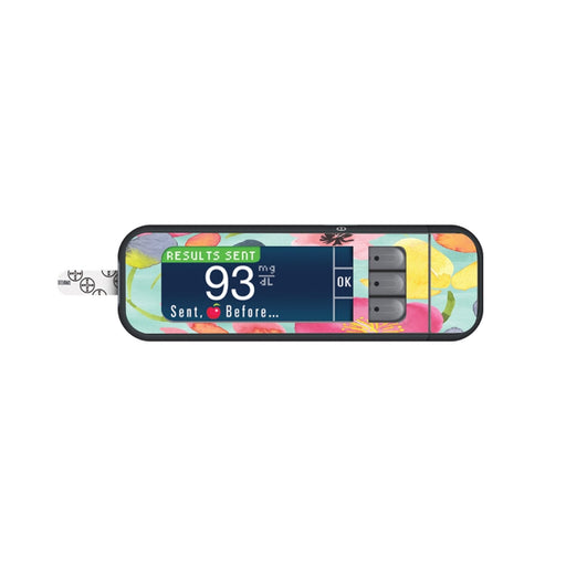 Peelz Spring Blossoms Sticker for Bayer Contour Next Glucometer Peelz/Stickers