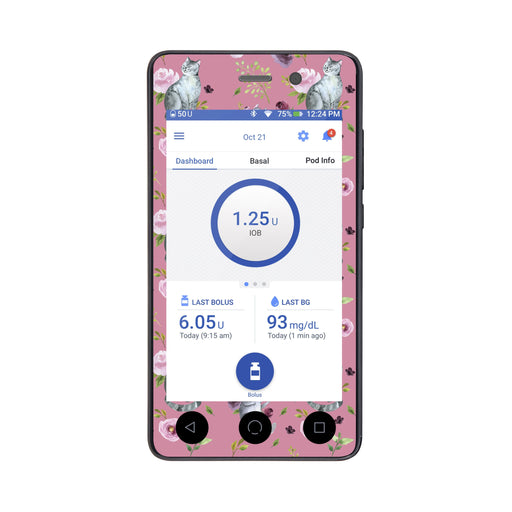 Peelz Spring Cats Sticker for Omnipod DASH® PDM – Pump Peelz Peelz/Stickers