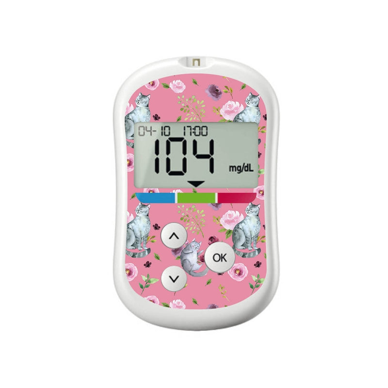 Peelz Spring Cats for OneTouch Verio Flex Glucometer Peelz/Stickers