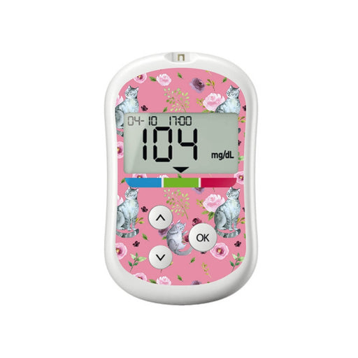 Peelz Spring Cats for OneTouch Verio Flex Glucometer Peelz/Stickers