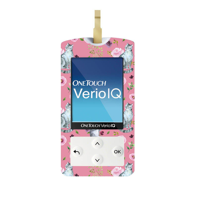 Peelz Spring Cats for OneTouch Verio IQ Glucometer Peelz/Stickers