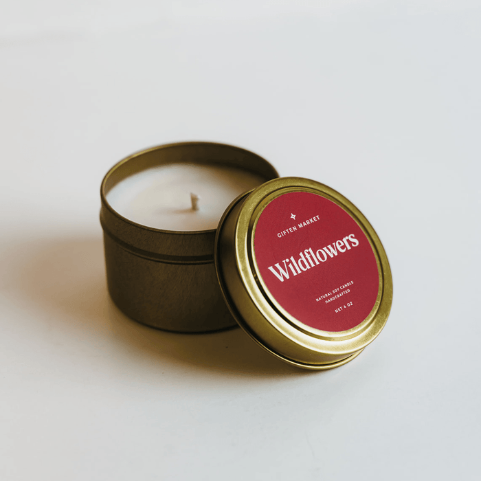 Wildflowers Gold Travel Candle by Giften Market