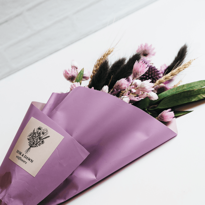 Iris Dried Flower Mini Bouquet by Giften Market