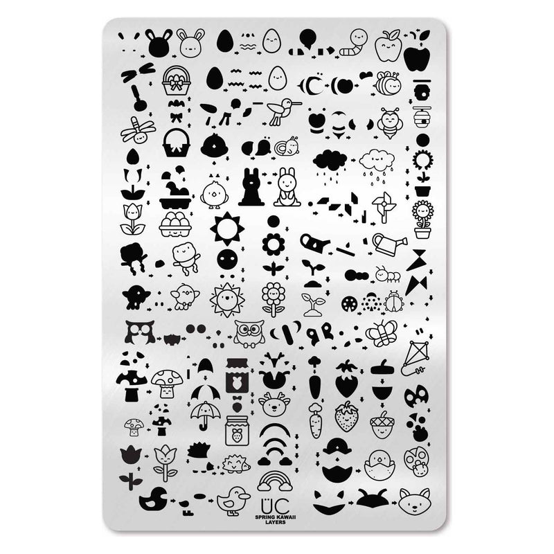 UberChic Beauty Spring Kawaii Layers Stamping Plate