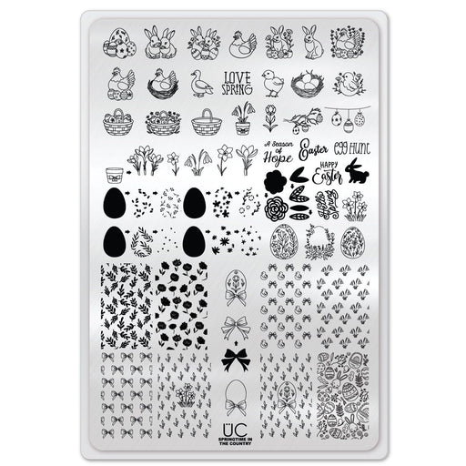 UberChic Beauty Springtime In The Country Stamping Plate
