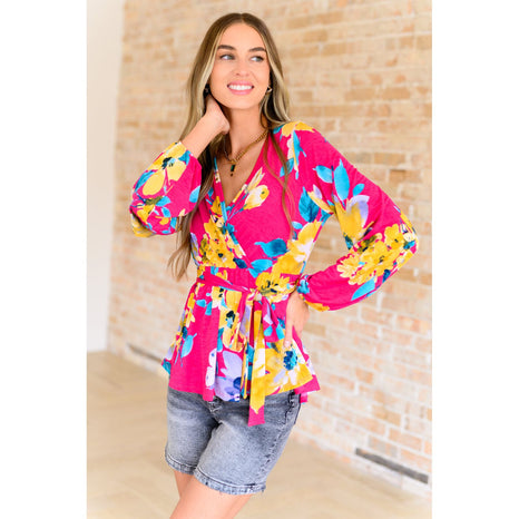 Spring to Be Sprung V-Neck Floral Blouse