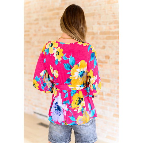 Spring to Be Sprung V-Neck Floral Blouse