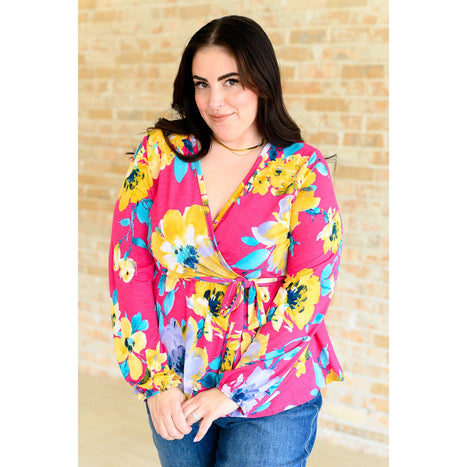 Spring to Be Sprung V-Neck Floral Blouse