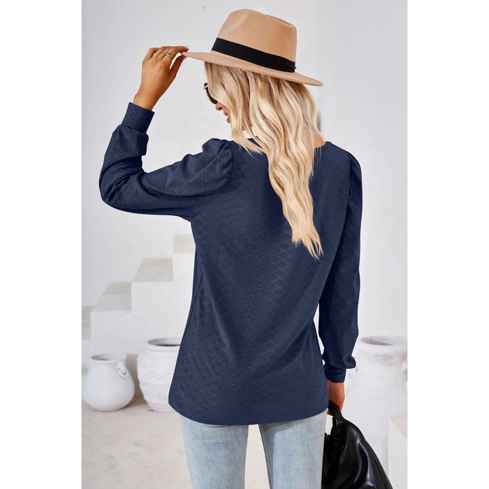 Square Neck Puff Sleeve Blouse