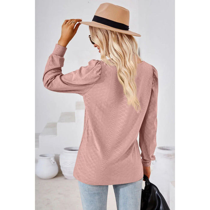 Square Neck Puff Sleeve Blouse