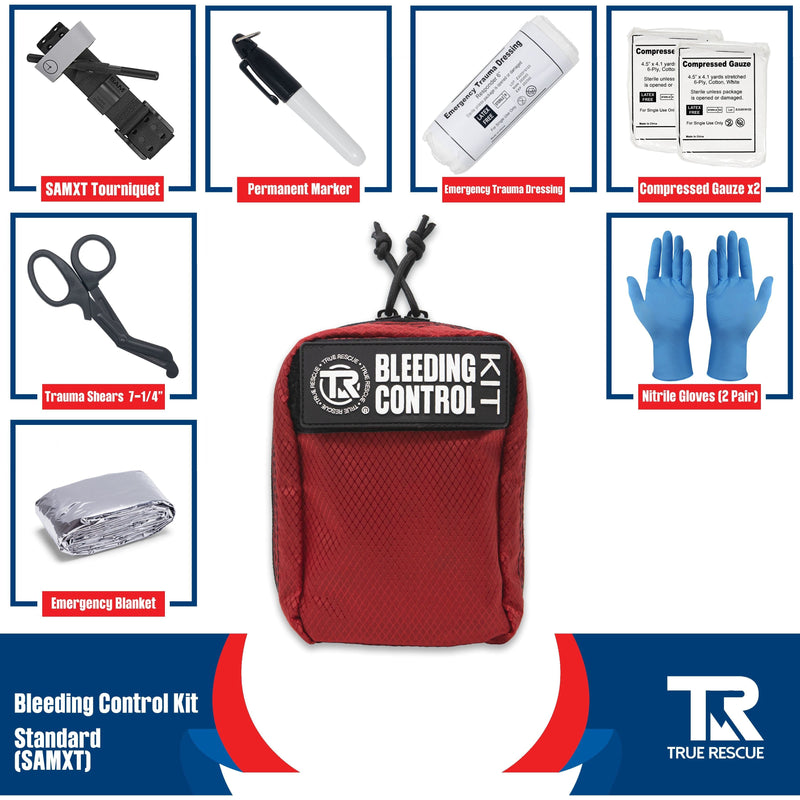 True Rescue Kit x2 with Wall Mount Dual Kit Wall Mount Package Bleeding Control Bundles