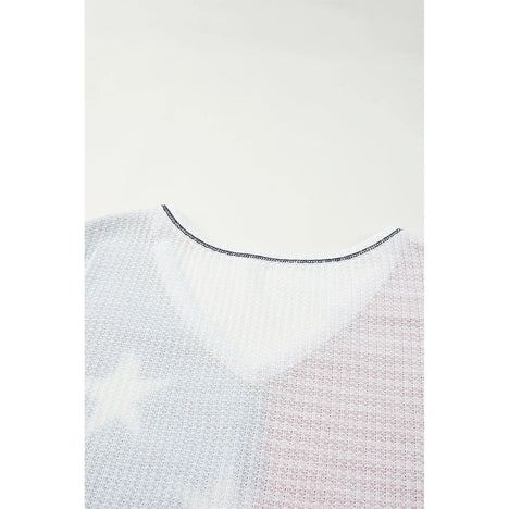 UD Flag Star and Stripe V-Neck Top