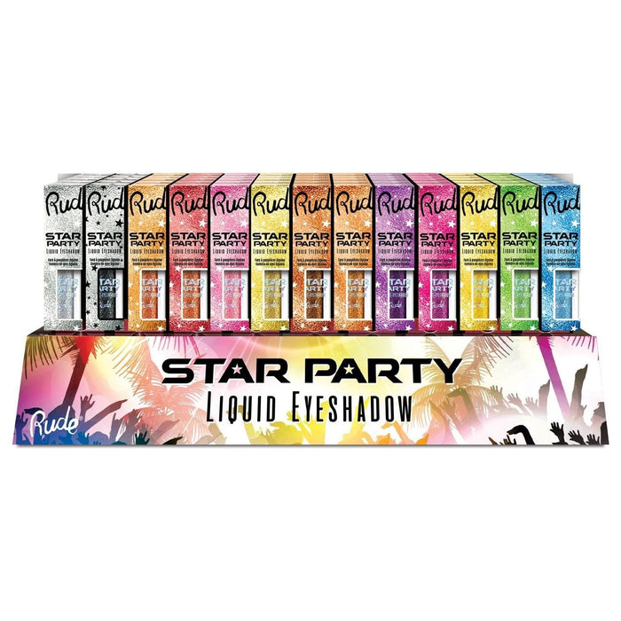 Rude Cosmetics - Rude Cosmetics - Star Party Liquid Glitter Eyeshadow Display Set, 156pcs