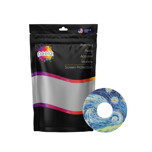 Peelz Starry Night Patch Tape Designed for the FreeStyle Libre 3 Plus & Lingo Patch Medical Tape