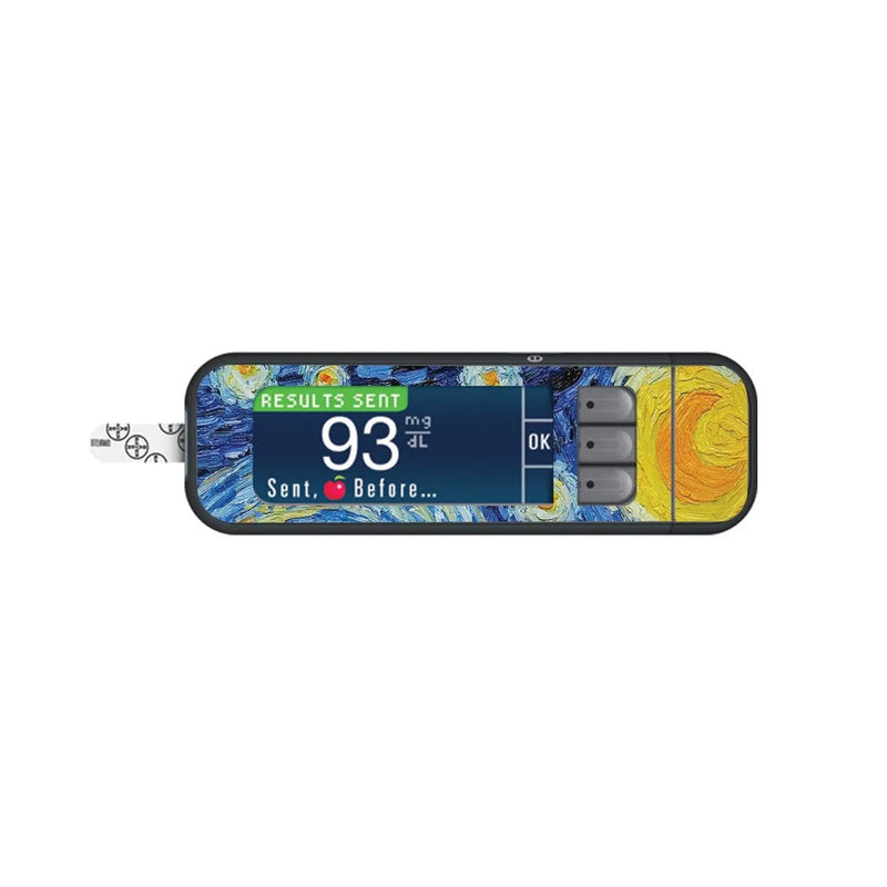 Peelz Starry Night Sticker for Bayer Contour Next Glucometer Peelz/Stickers