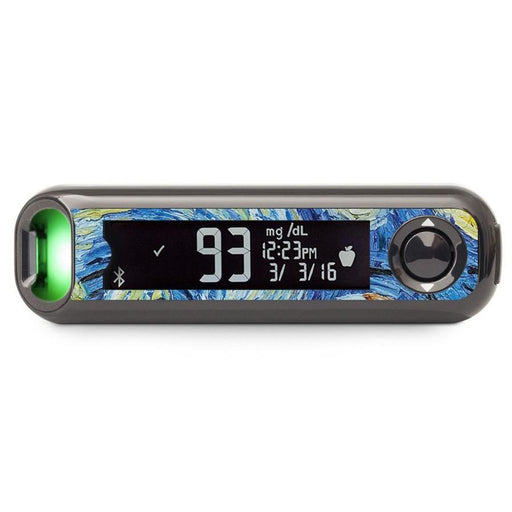 Peelz Starry Night for Bayer Contour© Next One Glucometer Peelz/Stickers
