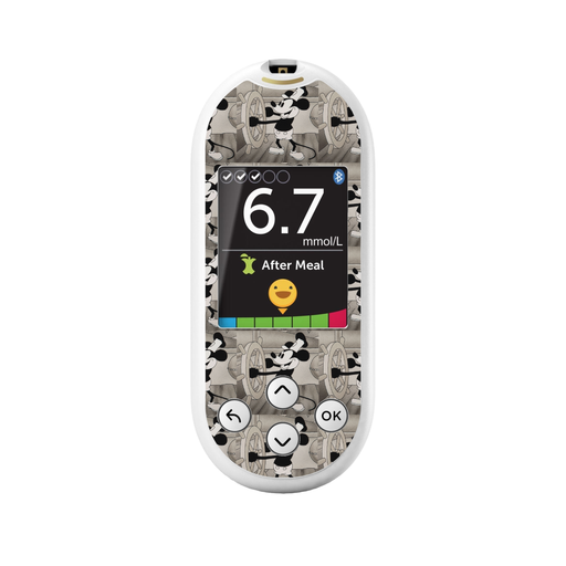 Peelz Steamboat Willie for OneTouch Verio Reflect Glucometer Peelz/Stickers