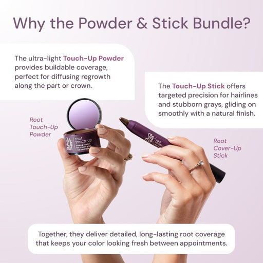 Style Edit Best Sellers Trio: Full Size Root Concealer Spray, Stick and Powder Trio Gift Set