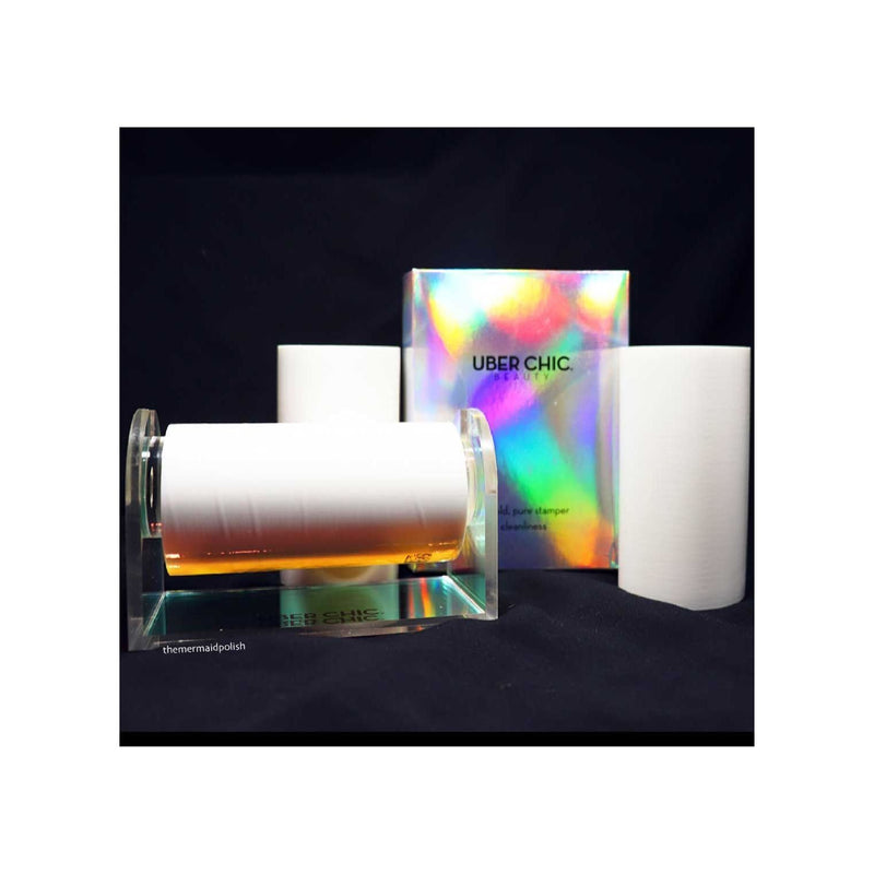 UberChic Beauty Sticky Roll Iridescent Acrylic Holder Tool