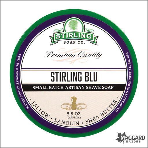 Stirling Soap Co. Stirling Blu Shave Soap Jar 5.8 oz